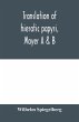 Translation of hieratic papyri, Mayer A... - Bild 1