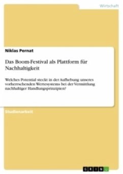 Das Boom-Festival als Plattform für Nachhaltigkeit - Pernat, Niklas