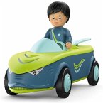 SIKU 0105 - Toddys, Dave Divey, Spielzeugauto mit Rückziehmotor/Licht/Sound und Spielfigur, blau/grün
