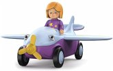 SIKU 0109 - Toddys, Conny Cloudy, Spielzeugauto mit Rückziehmotor und Spielfigur, lila/hellblau