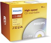 1x10 Philips CD-RW 80Min 700MB 4-12x JC