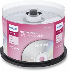 1x50 Philips DVD-R 4,7GB 16x SP