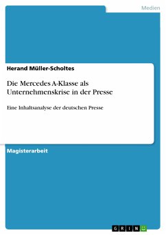 Die Mercedes A-Klasse als Unternehmenskrise in der Presse (eBook, PDF)