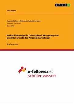 Fachkräftemangel in Deutschland. Wie gelingt ein gezielter Einsatz des Personalmarketings? (eBook, PDF)