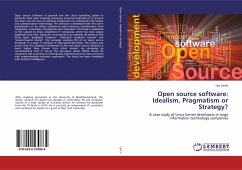 Open source software: Idealism, Pragmatism or Strategy? - Lerch, Urs