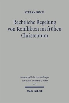 Cover Rechtliche Regelung von Konflikten im frühen Christentum (eBook, PDF)