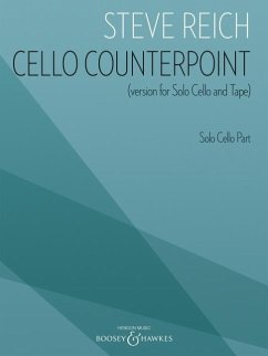Cello Counterpoint Version for Solo Cello and Tape, Cello Part Only