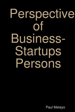 Perspective of Business-Startups Persons - Metayo, Paul