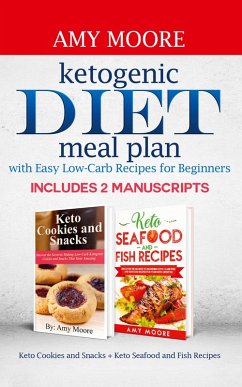 Cover Ketogenic diet meal plan with Easy low-carb recipes for beginners
