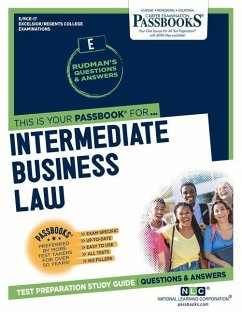 Intermediate Business Law (Rce-17): Passbooks Study Guide Volume 17 - National Learning Corporation