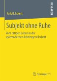 Subjekt ohne Ruhe (eBook, PDF)