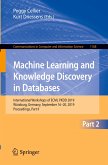 Machine Learning and Knowledge Discovery in Databases