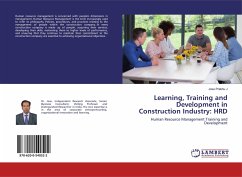 Learning, Training and Development in Construction Industry: HRD - J, Jose Prabhu
