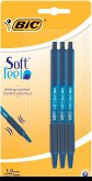 BIC Kugelschreiber Soft Feel 0.4mm blau, 3er Set