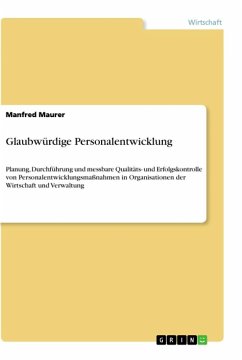 Glaubwürdige Personalentwicklung - Maurer, Manfred