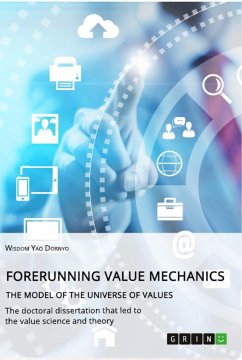 Forerunning value mechanics. The model of the universe of values