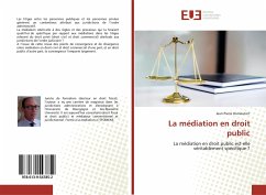 Cover La médiation en droit public