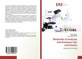 Methodes d¿analyses biochimiques des nutriments