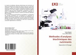 Cover Methodes d'analyses biochimiques des nutriments