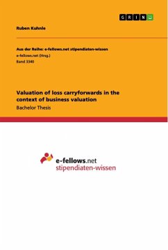 Valuation of loss carryforwards in the context of business valuation - Kuhnle, Ruben