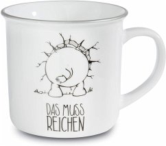 NICI 45029 - Tasse, Ich bin hier, das muss reichen, Porzellan, 400ml