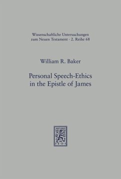 Cover Personal Speech-Ethics in the Epistle of James (eBook, PDF)