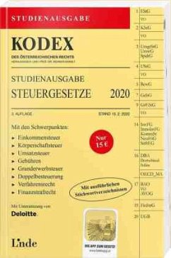 Cover KODEX Steuergesetze 2020, Studienausgabe (f. Österreich)