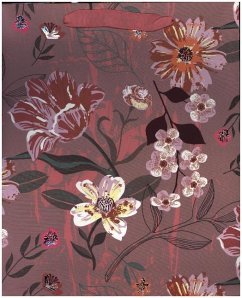 Cover Geschenktüte, Natur Blumen, Mauve, FSC Mix