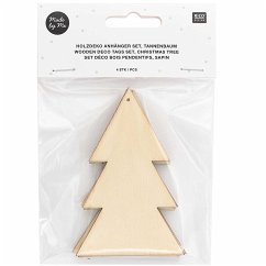 Holzdeko Anhänger Set Tannenbaum