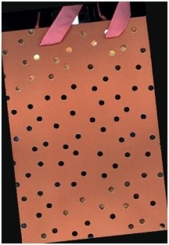 Cover Geschenktüte, Punkte, Senffarben, FSC Mix