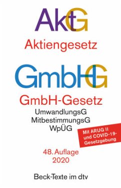Aktiengesetz, GmbH-Gesetz AktG GmBHG