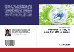 Mathematical study of interaction of three species