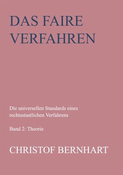 Das faire Verfahren - Bernhart, Christof