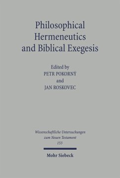 Philosophical Hermeneutics and Biblical Exegesis (eBook, PDF)