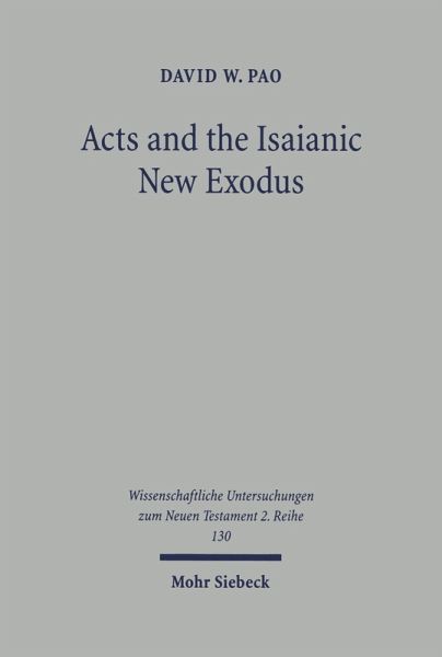 Acts and the Isaianic New Exodus (eBook, PDF)