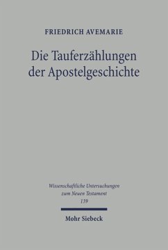 Cover Die Tauferzählungen der Apostelgeschichte (eBook, PDF)