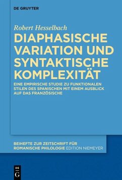 Cover Diaphasische Variation und syntaktische Komplexität (eBook, PDF)