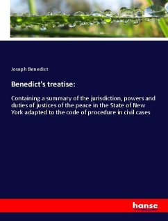 Benedict's treatise: - Benedict, Joseph