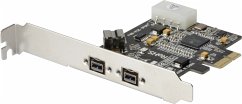 DIGITUS Firewire 800 PCIe Card 2x9-Pin Extern + 1x9-Pin Intern