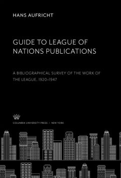 Cover Guide to League of Nations Publications (eBook, PDF)