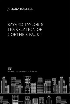 Cover Bayard Taylor'S Translation of Goethe'S Faust (eBook, PDF)