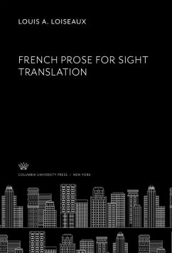 Cover French Prose for Sight Translation (eBook, PDF)