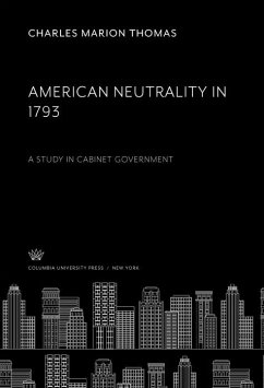Cover American Neutrality in 1793 (eBook, PDF)
