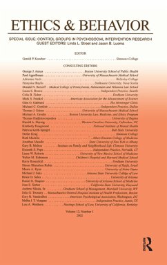 Control Groups in Psychosocial intervention Research (eBook, PDF)