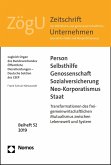 Person - Selbsthilfe - Genossenschaft - Sozialversicherung - Neo-Korporatismus - Staat (eBook, PDF)