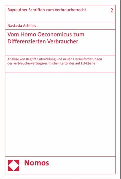 Vom Homo Oeconomicus zum Differenzierten Verbraucher (eBook, PDF) - Achilles, Nastasia