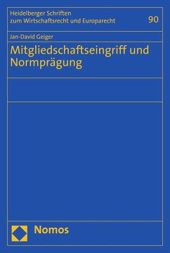Cover Mitgliedschaftseingriff und Normprägung (eBook, PDF)
