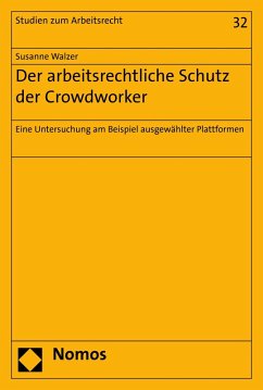 Cover Der arbeitsrechtliche Schutz der Crowdworker (eBook, PDF)