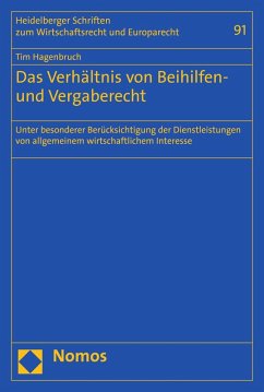 Cover Das Verhältnis von Beihilfen- und Vergaberecht (eBook, PDF)