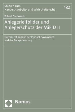 Anlegerleitbilder und Anlegerschutz der MiFID II (eBook, PDF) - Piwowarski, Robert